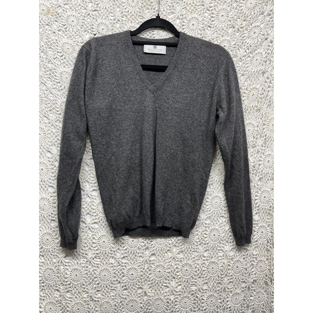 Ballantyne Gray V-Neck Sweater